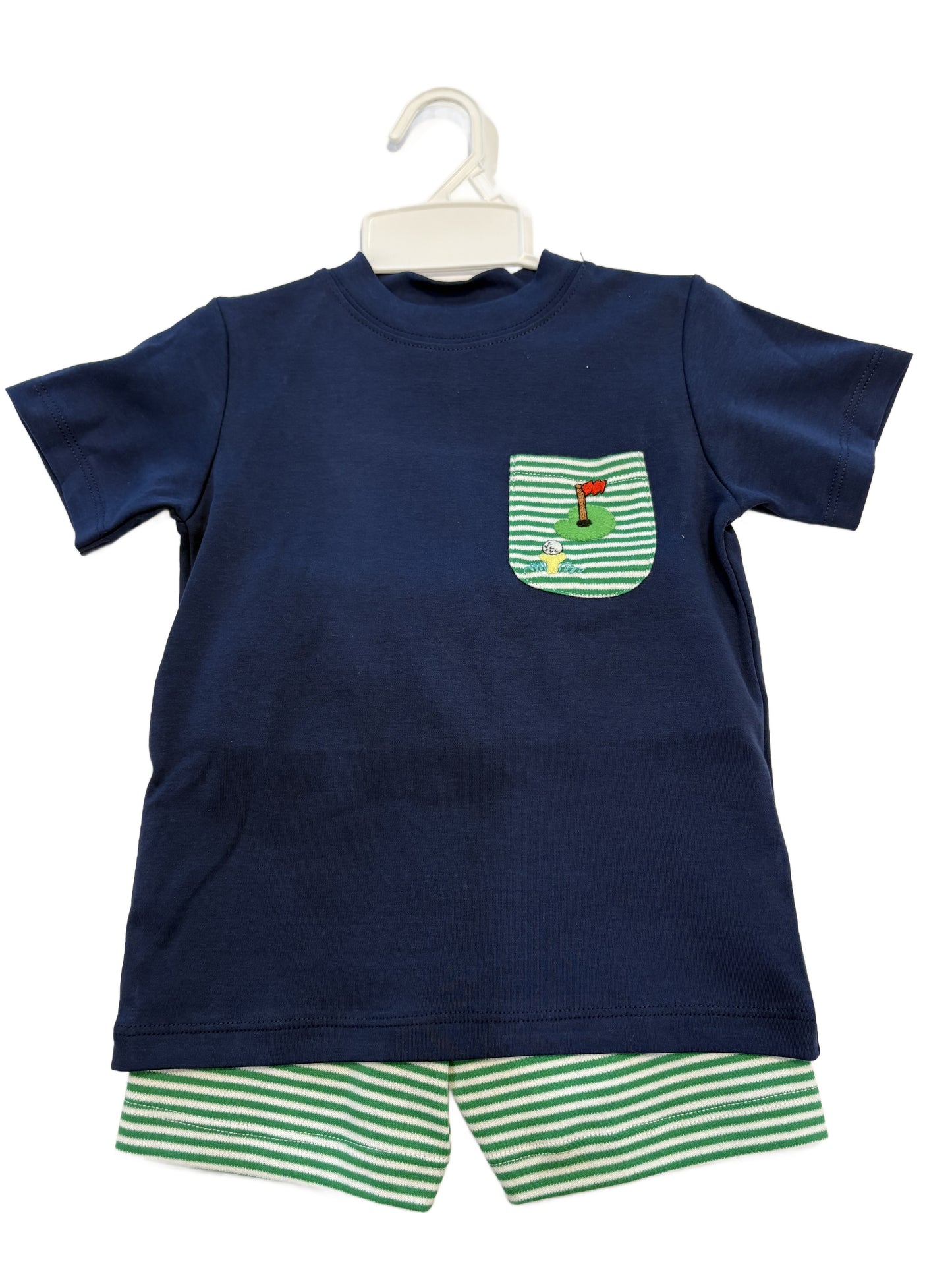 Boys Golf Tee Shorts Set